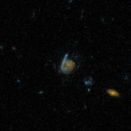 A merger from the Galaxy Zoo: Hubble project, classified by 55 volunteers.