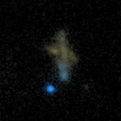 A irregular galaxy from the Galaxy Zoo: Hubble project, classified by 44 volunteers.