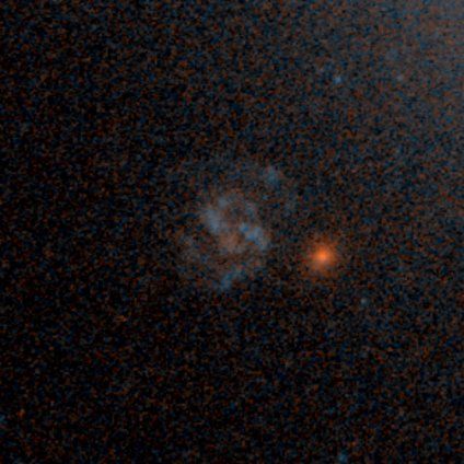 A clumpy galaxy from the Galaxy Zoo: Hubble project, classified by 134 volunteers.