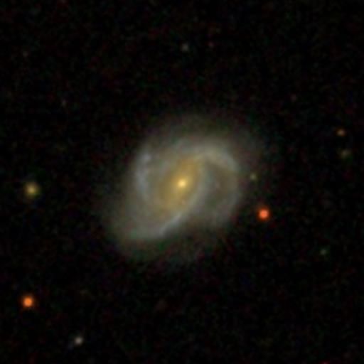 A barred spiral galaxy from the Galaxy Zoo 2 project, classified by 40 volunteers.