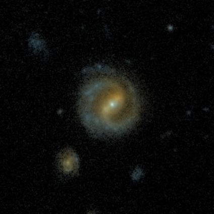 A barred spiral galaxy from the Galaxy Zoo: Hubble project, classified by 44 volunteers.