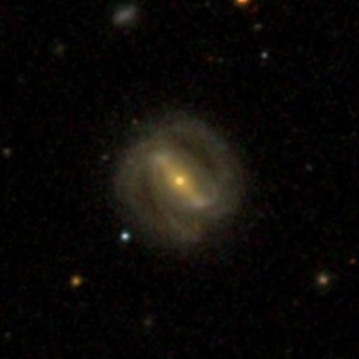 A barred spiral galaxy from the Galaxy Zoo 2 project, classified by 39 volunteers.