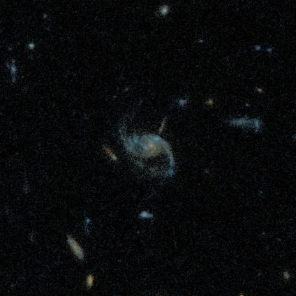A spiral galaxy from the Galaxy Zoo: Hubble project, classified by 47 volunteers.