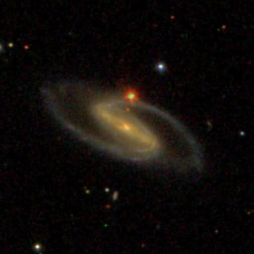 A barred spiral galaxy from the Galaxy Zoo 2 project, classified by 45 volunteers.
