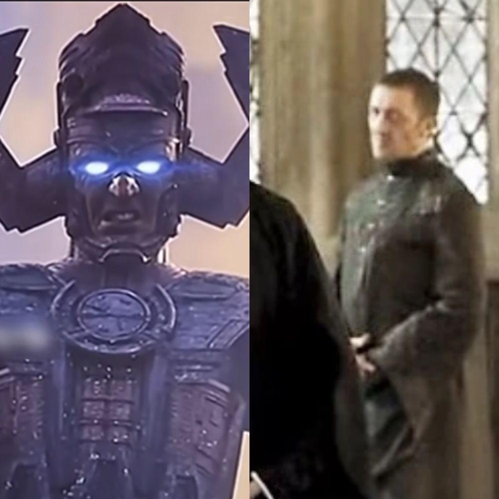 A split photo of Ralph Ineson as Galactus in The Fantastic Four: First Steps and as Amycus Carrow in Harry Potter & The Deathly Hallows #translivesmatter
