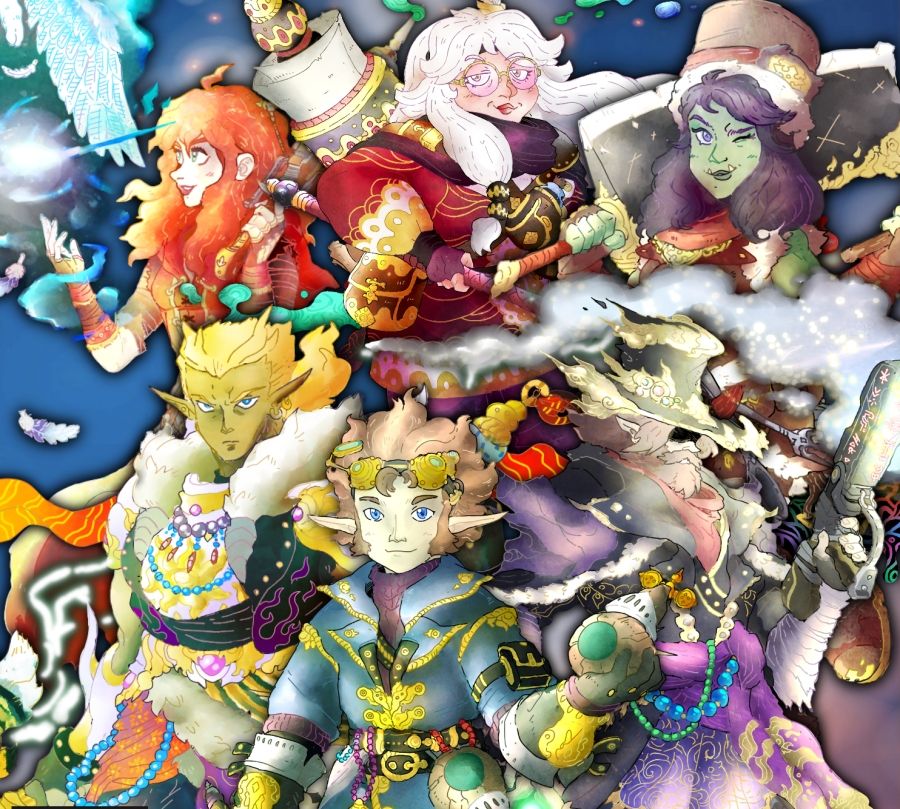 All of my D&D classes, the Soul Weaver, Spellslinger, Culinarian, Golemancer, Channeler, and Sealer.