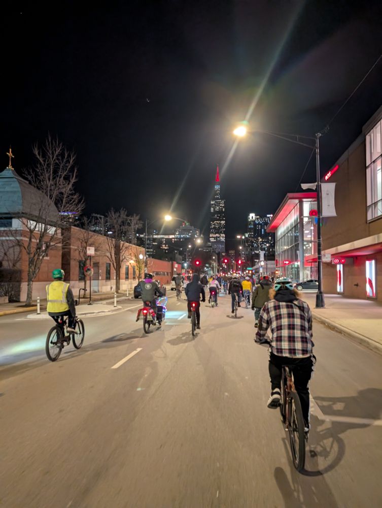 Sears Tower and the mass in front of us, greased lens