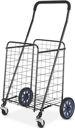 Rolling metal cart, granny cart, shopping caddy
