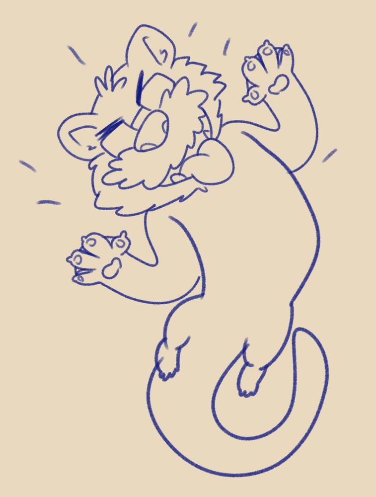 Otter with glasses and a beard sticking his tongue out