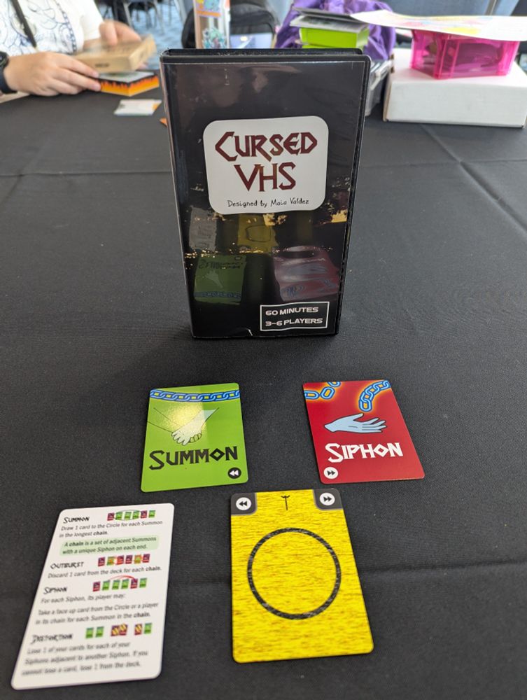 Cursed VHS box and cards