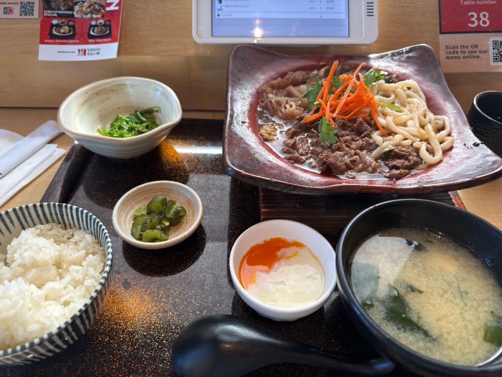 A delicious wagyu sukiyaki