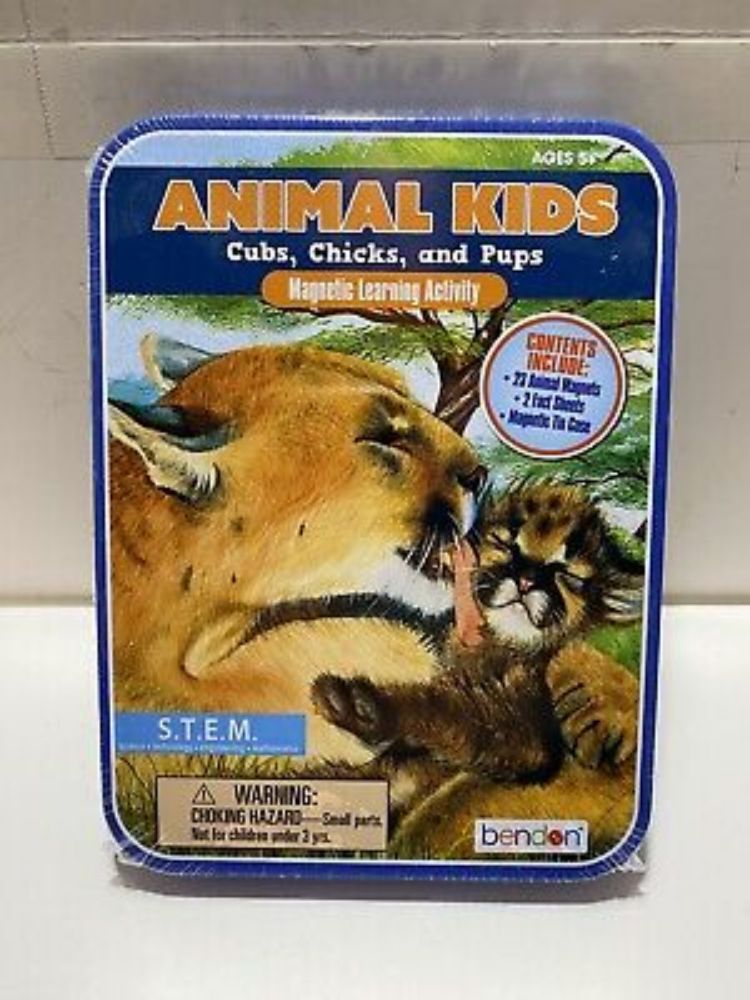 Animal Kids Cubs Chicks And Pups - Magnetic Learning Activity S.T.E.M. (5+)  NEW  | eBay