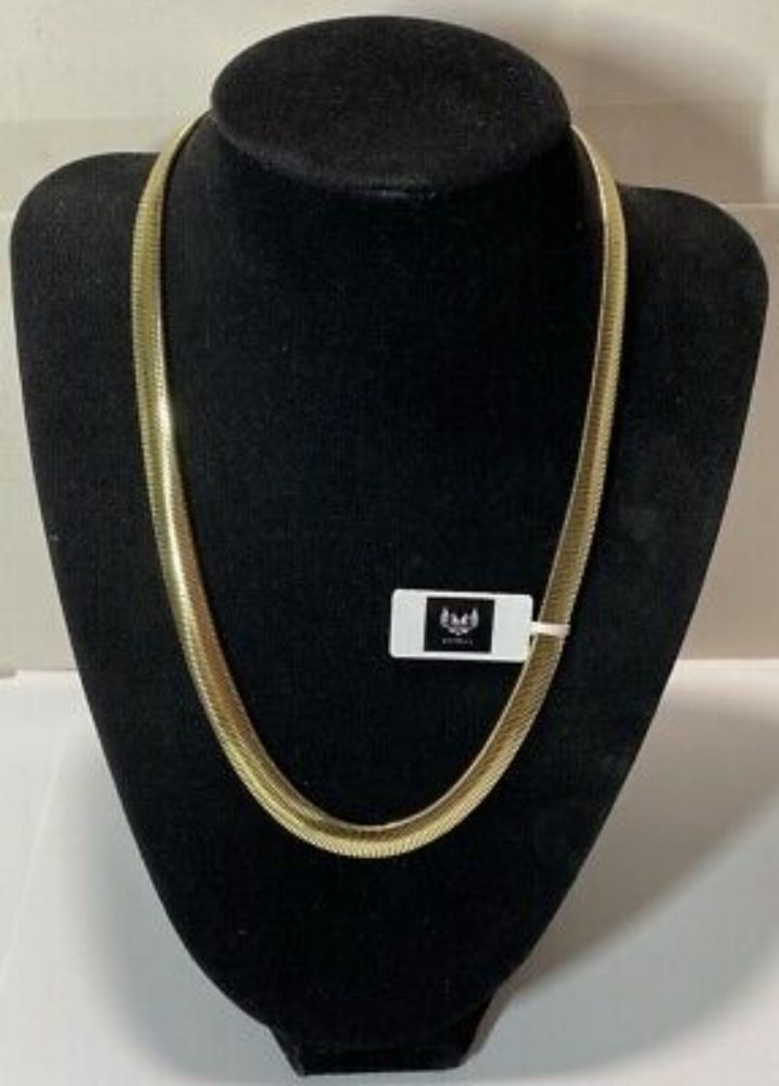 💎 Jewelry: 14k 💥 Gold 💥 18" Herringbone Gold Necklace 8mm (New) w/ Tags 👀  | eBay