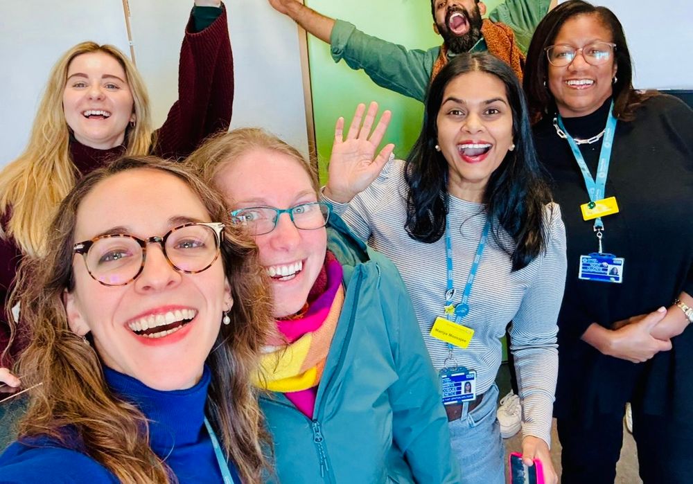 A photo (from left to right) of Dr Bethany Higgins, Dr Ana Rodriguez-Martinez, Dr Nicola Cronbach, myself Professor Mariya Moosajee and Dr Ngozi Oluonye! 