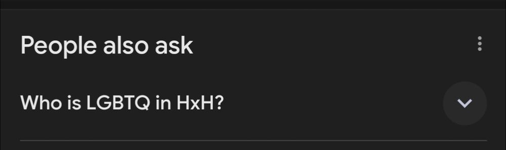 From Google "People also ask... who is LGBTQ in HxH?"