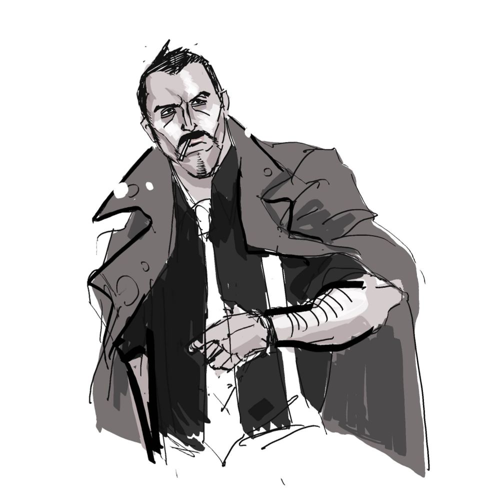 Illustration of Tyrell Badd from Ace Attorney 