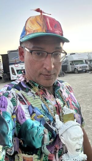 child slavery enjoyer Neal Katyal at burning man