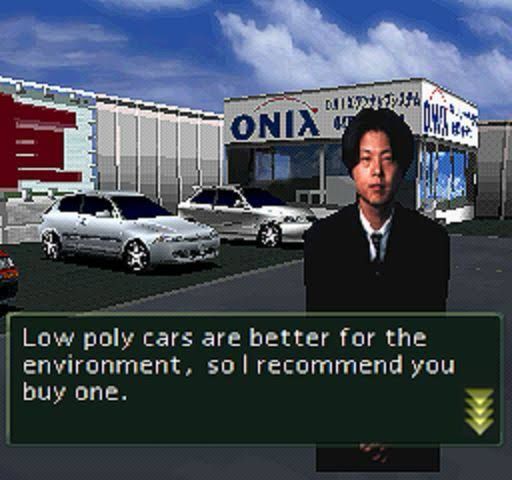 Low poly cars are better for the environment, so l recommend you buy one.

original image by thatlittledemon 
