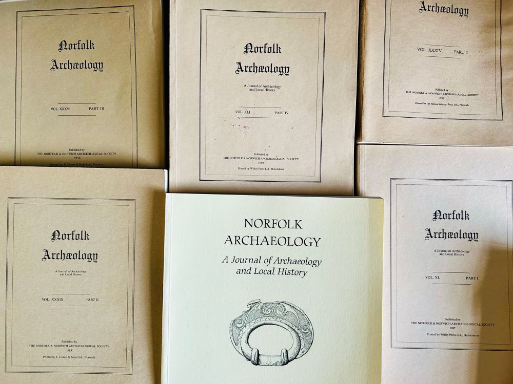 Copies of the journal Norfolk Archaeology, the journal of the Norfolk and Norwich Archaeological Society. 