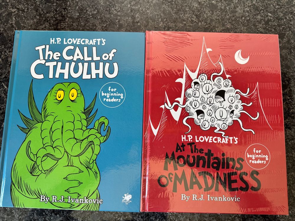 HP Lovecraft’s The Call of Cthulhu 
For beginning readers

And At The Mountains of Madness 