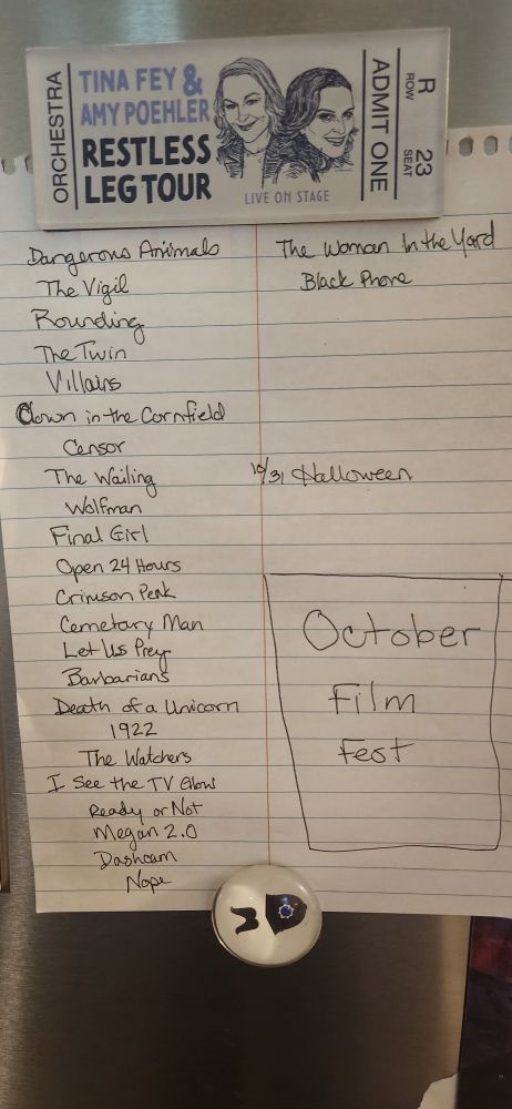 List of movies to watch in October