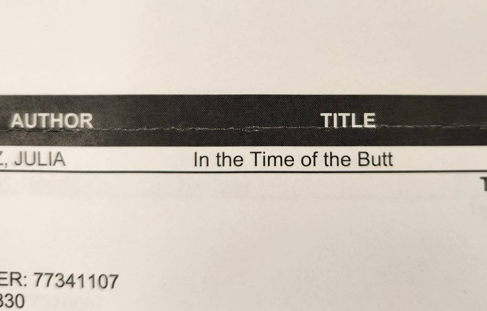 In the Time of the Butt 