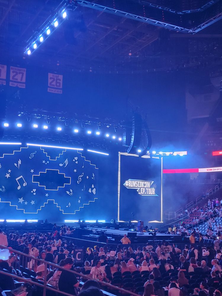 The stage for #runseokjin in Newark, NJ!