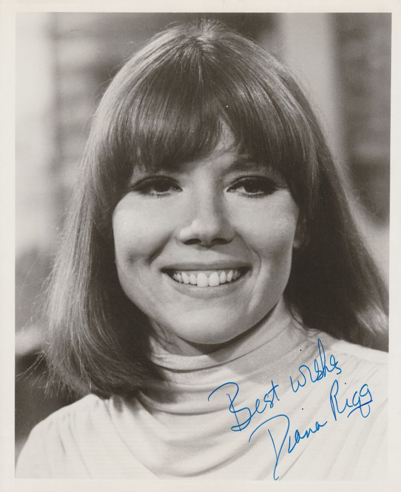 Signed photo of Diana Rigg circa 1975