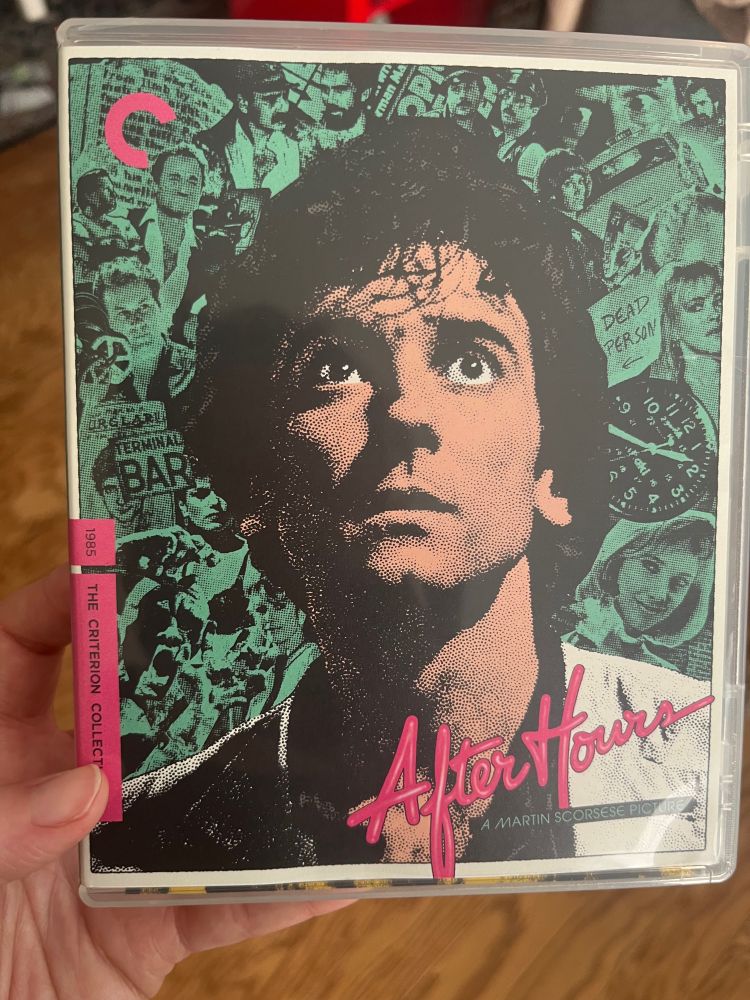 The blu-ray Criterion edition of After Hours, directed by Marty