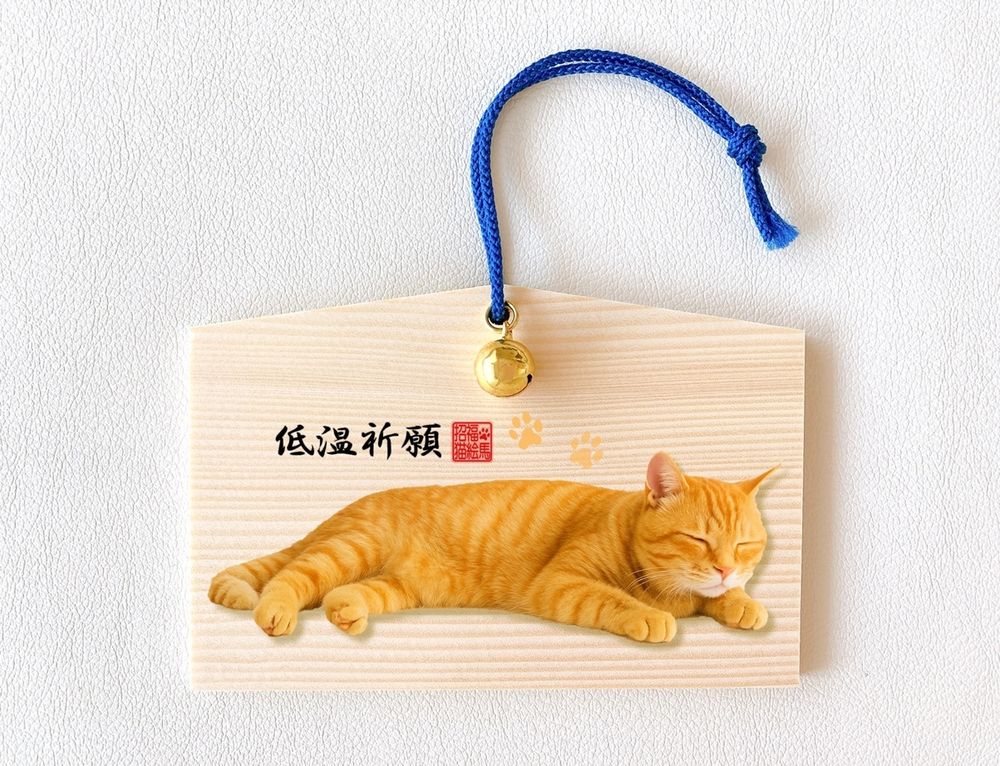 みかんさんの猫絵馬（低温祈願）