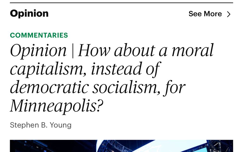 Star Trib editorial about a “moral capitalism”