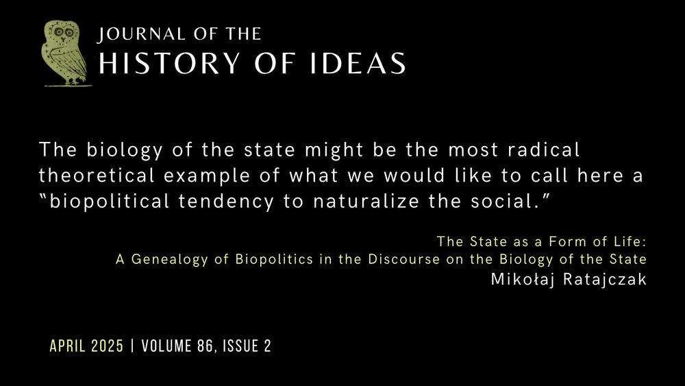 A quote from the article: "The biology of the state might be the most radical theoretical example of what we would like to call here a 'biopolitical tendency to naturalize the social.'"