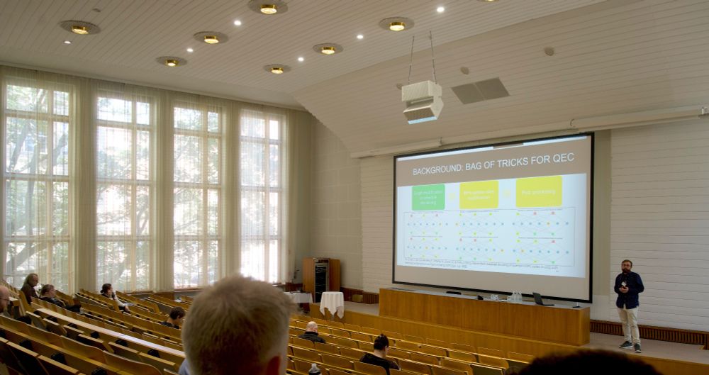 The lecture room was very nice... but a bit too big for the small audience.