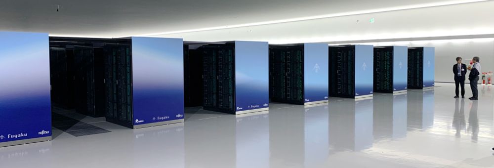 Some of the many cabinets of Fugaku.