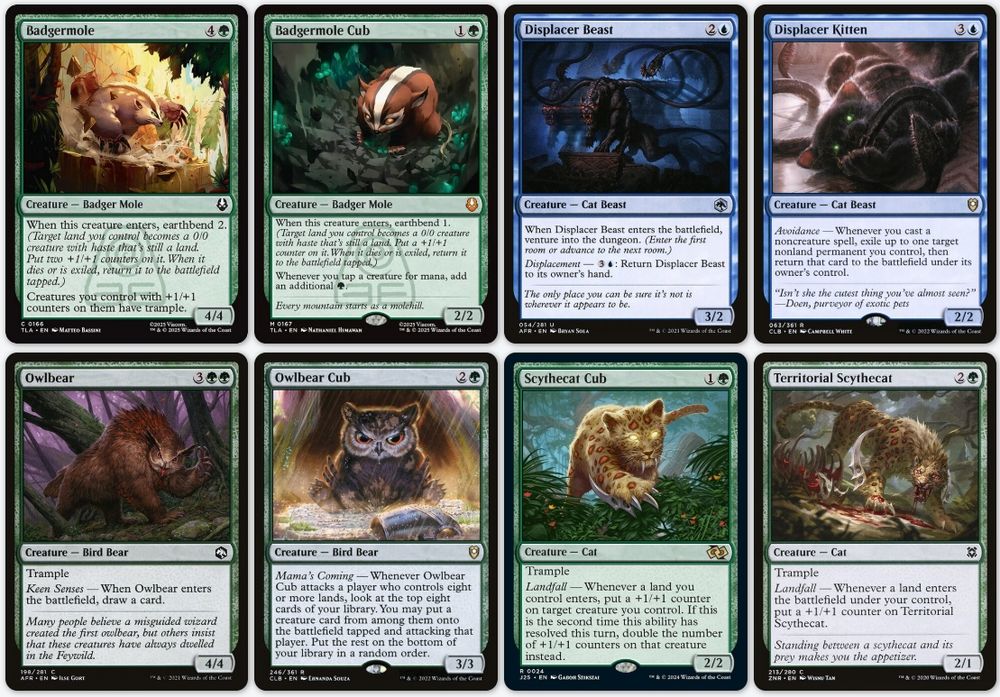 rare babies and their common draft chaff adult versions