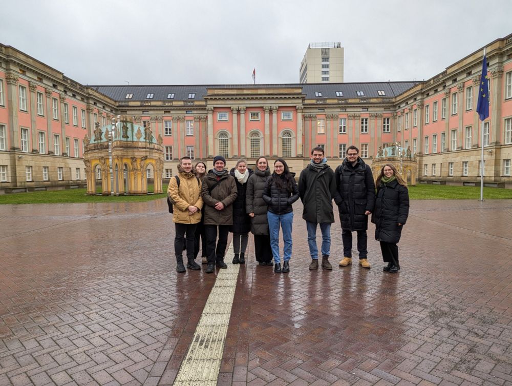 Students visiting the Landtag Brandenburg in Potsdam