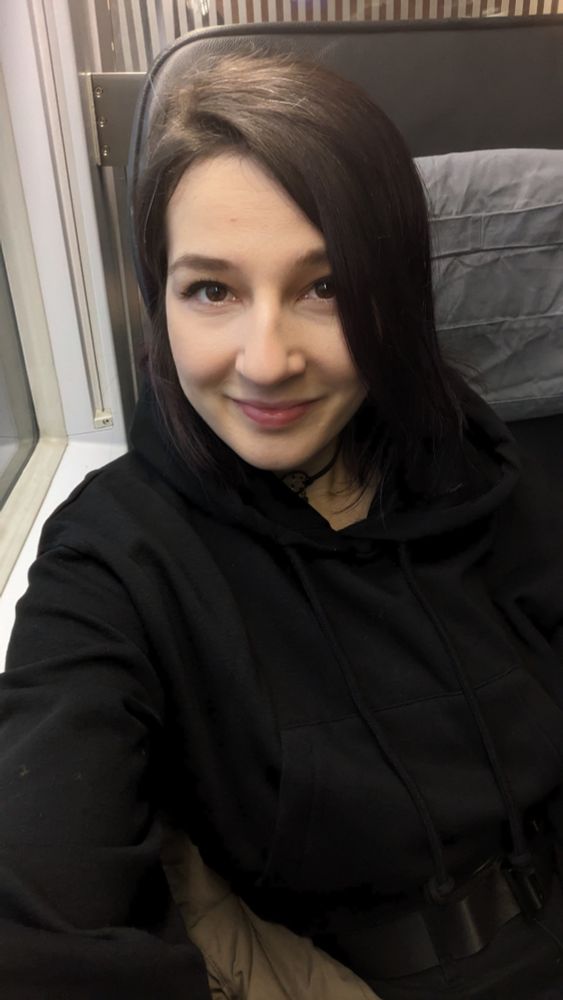 Selfie von Hasel im Zug