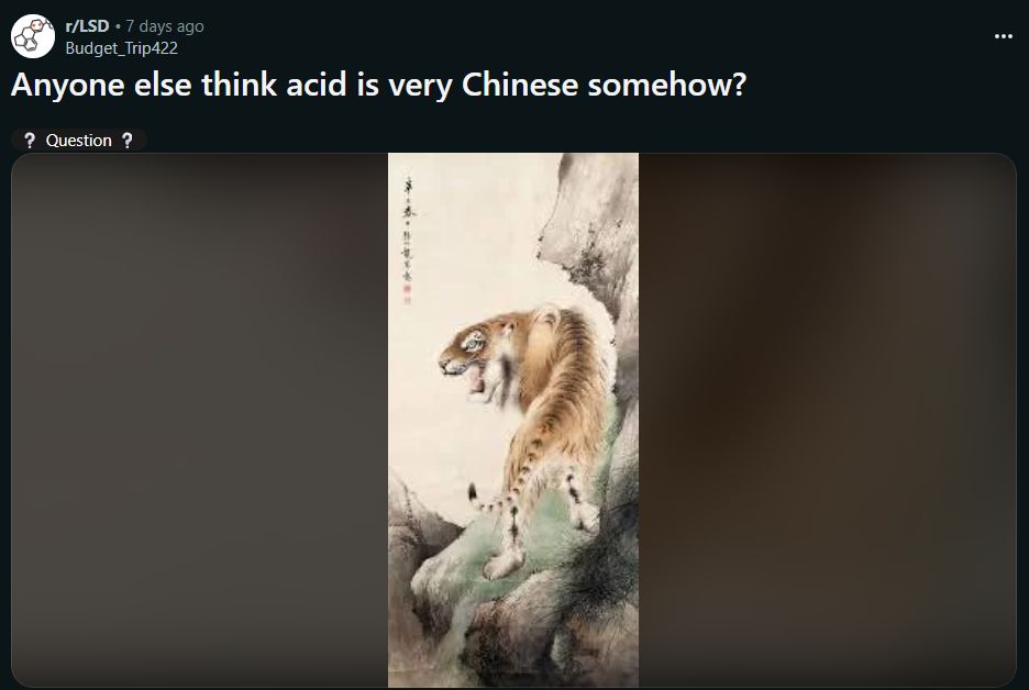 anyone else think acid is chinese