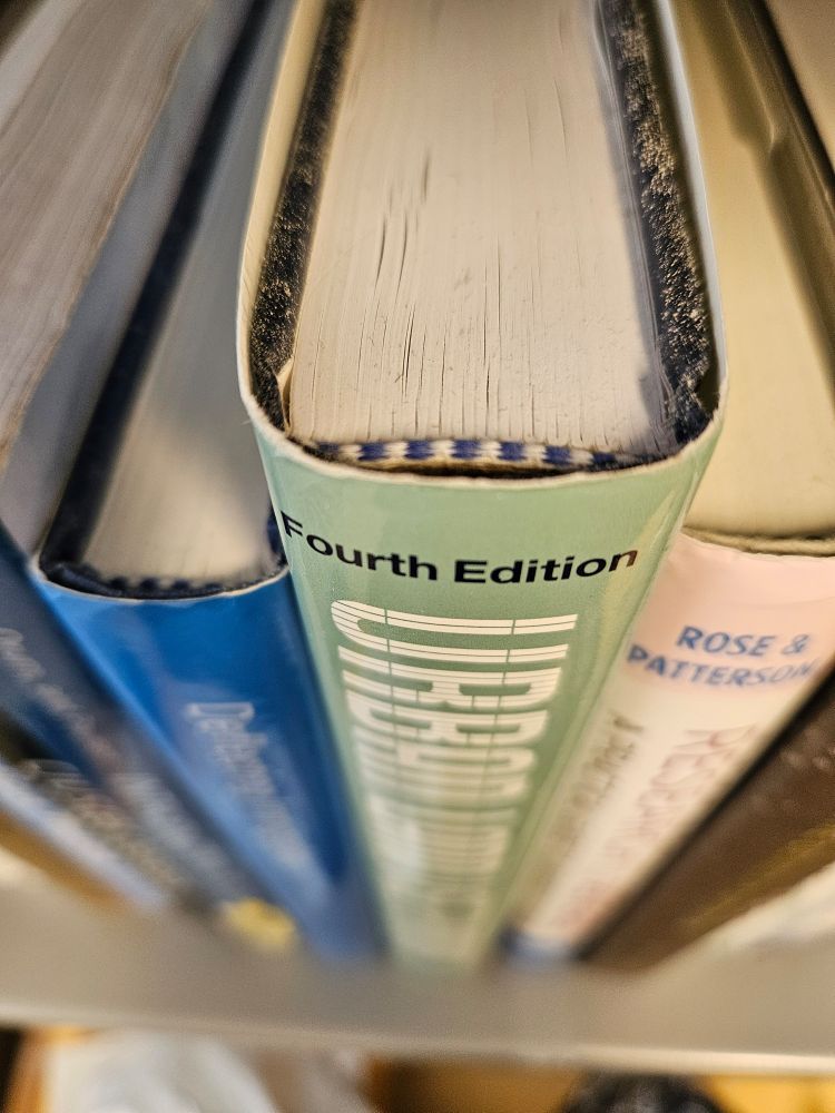 Mold growth on top of book 