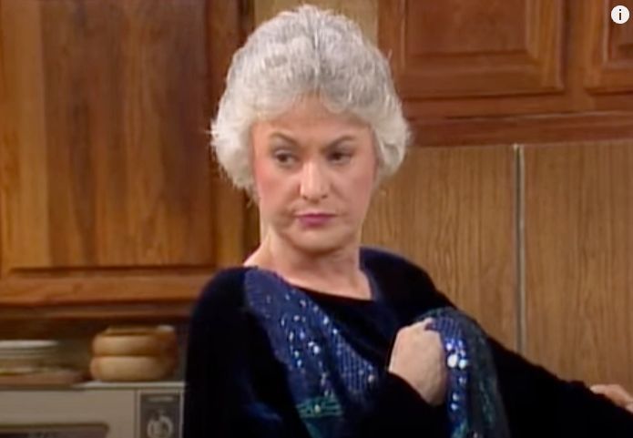 Dorothy from the Golden Girls giving side eye.