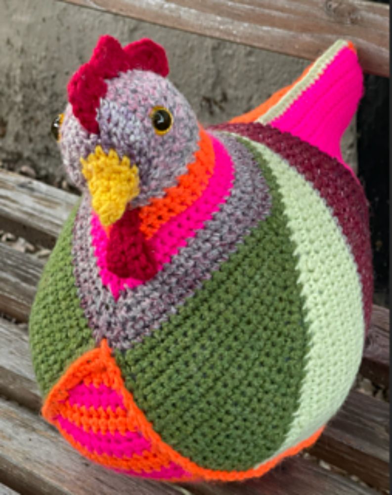 Emotional Support Chicken™ (Crochet) pattern by Annette Corsino