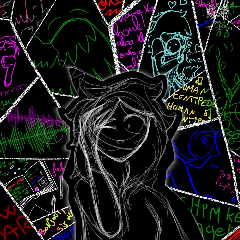 Us, overwhelmed by our thoughts going in all directions