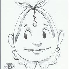 Illustration of Sunny Baudelaire, who bears a strong resemblance to a labubu