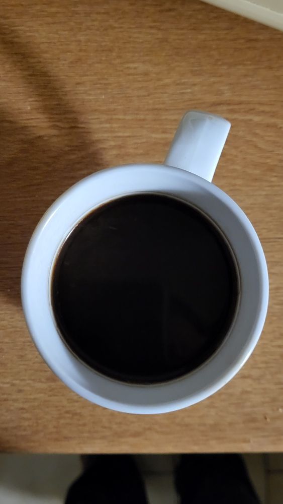 Le dessus d'un café très fort