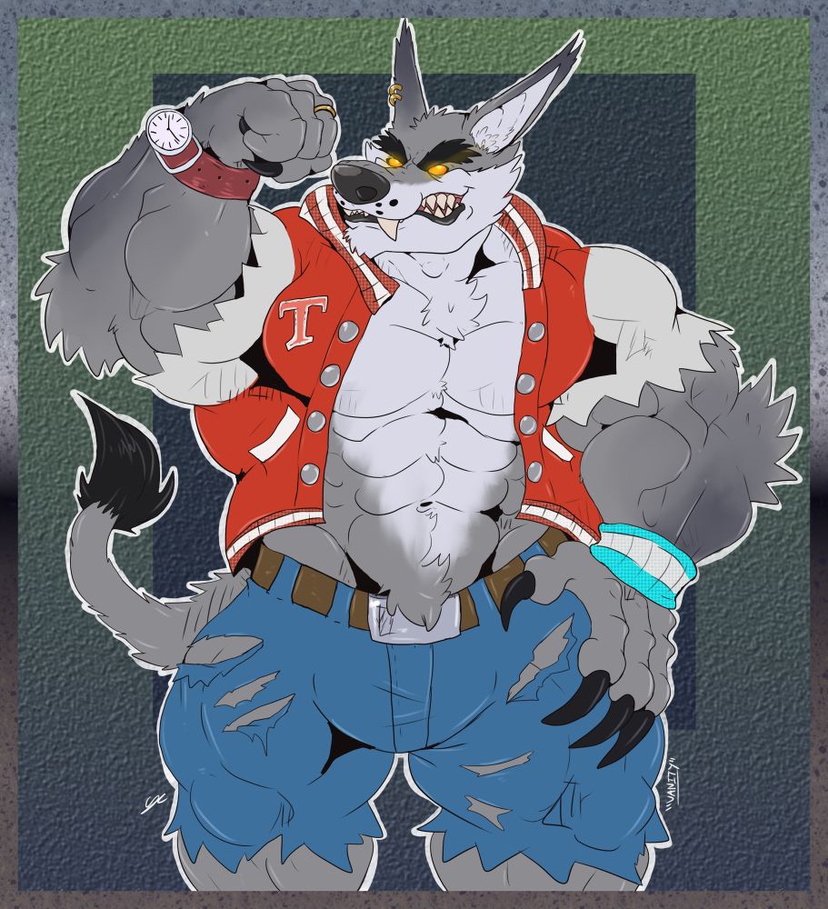 A 2019 piece of Tiny Tiger in his werewolf featured in Crash Nitro Fueled. He’s flexing as he’s enjoying being a werewolf!