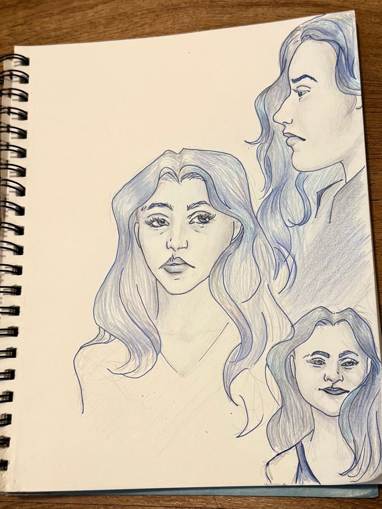 Colored pencil sketches