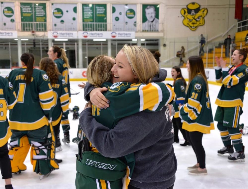 How two sisters are leaning on each other as they navigate hockey and music