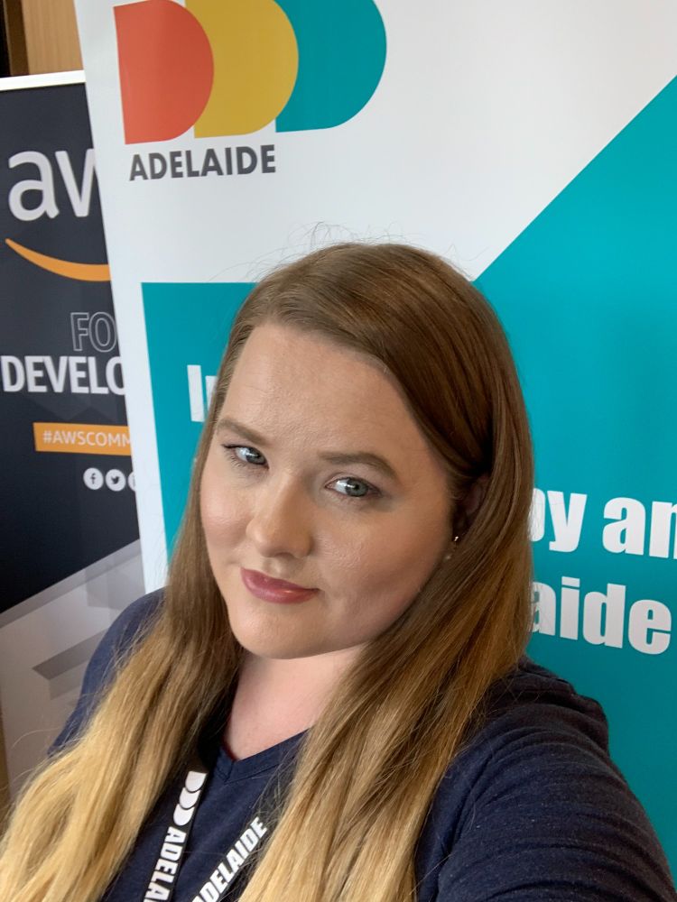 A photo of me at DDD Adelaide 2019.