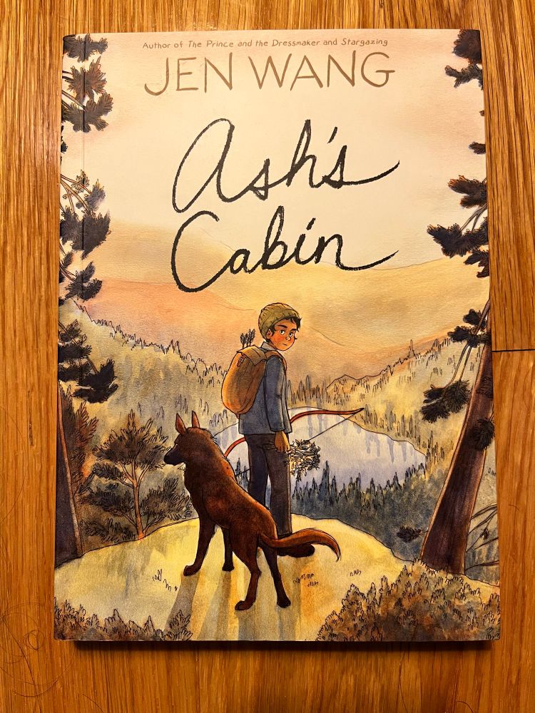 A copy of the graphic novel “Ash’s Cabin”
