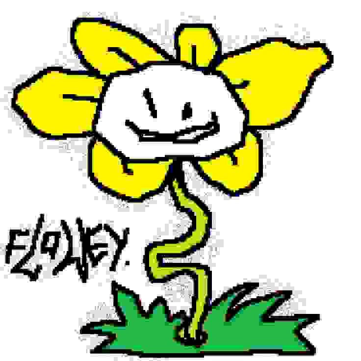 Masterfully crafted art piece by Sir. Flowey T. Floughwert, 202X. (it's a bad mspaint doodle of a smiling yellow flower)